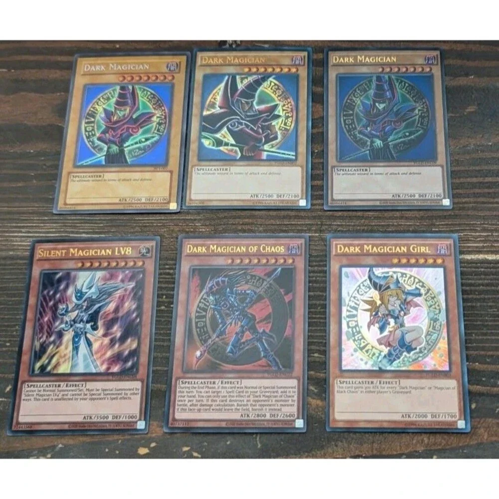 Yugioh DARK MAGICIAN Lot Of 6x Cards / Mix Of Vintage & New